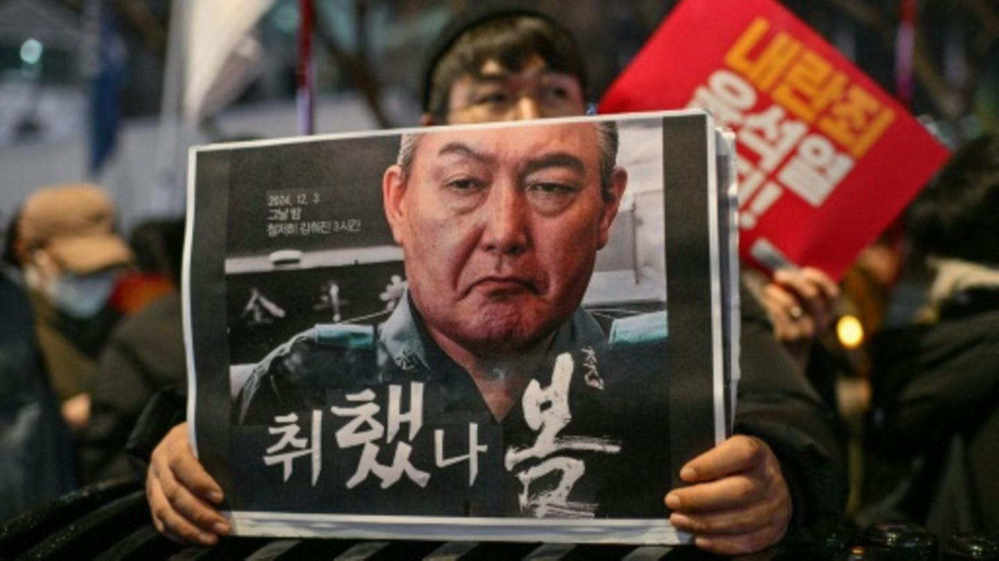 Kundgebung für einen Rücktritt von Yoon in Seoul