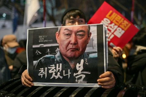 Kundgebung für einen Rücktritt von Yoon in Seoul