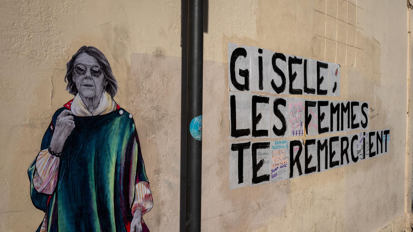 Vergewaltigungsprozess in Avignon: Graffiti an der Wand