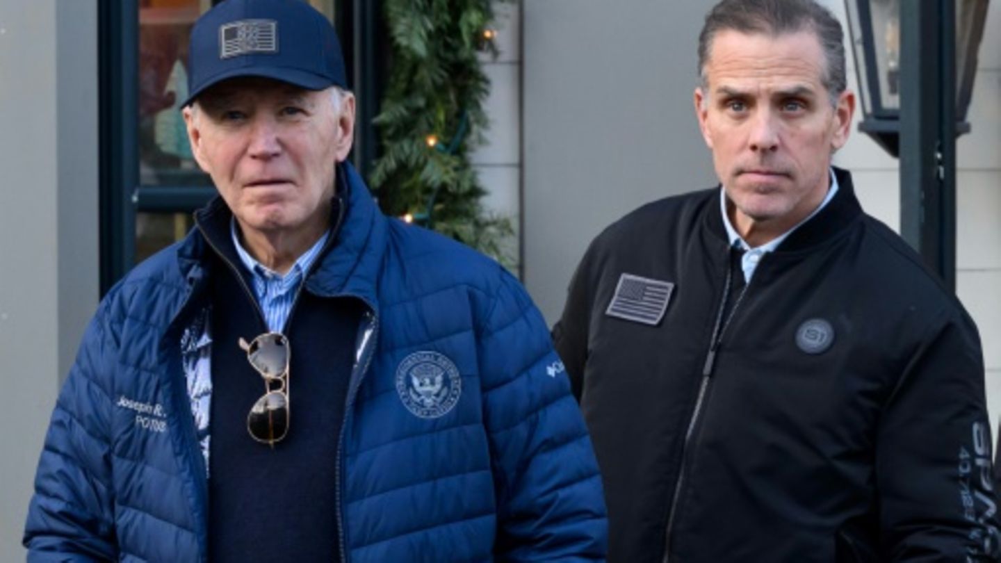 US-Präsident Joe Biden und sein Sohn Hunter am 29. November