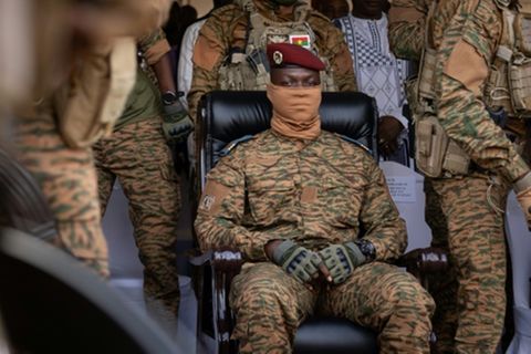 Militärmachthaber Traoré im Jahr 2022