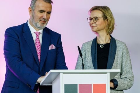 Thüringer BSW-Chefs Steffen Schütz und Katja Wolf