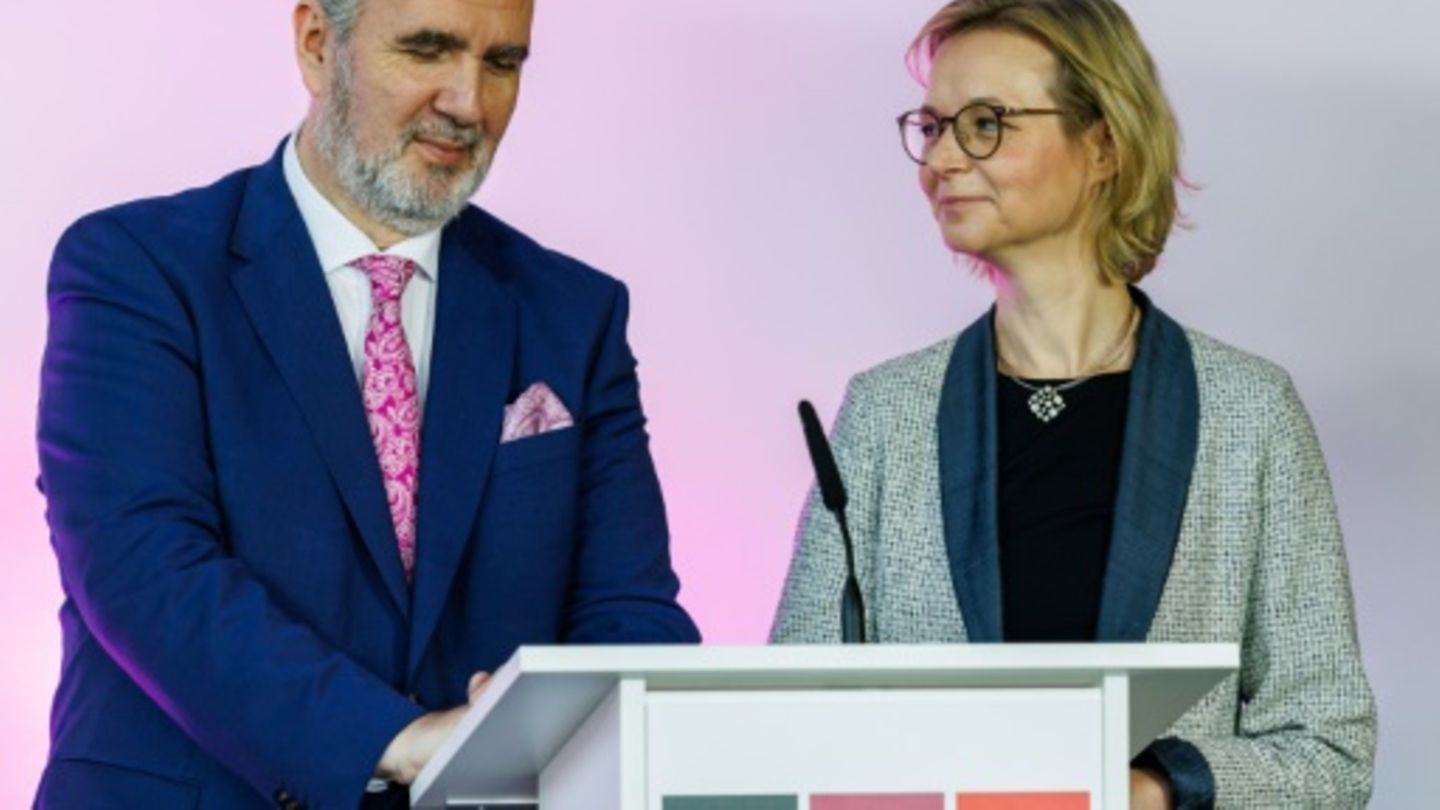 Thüringer BSW-Chefs Steffen Schütz und Katja Wolf
