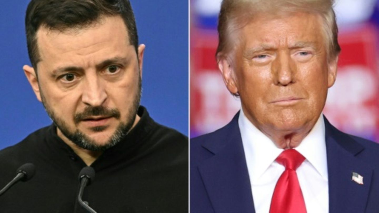 Wolodymyr Selenskyj (l.) und Donald Trump