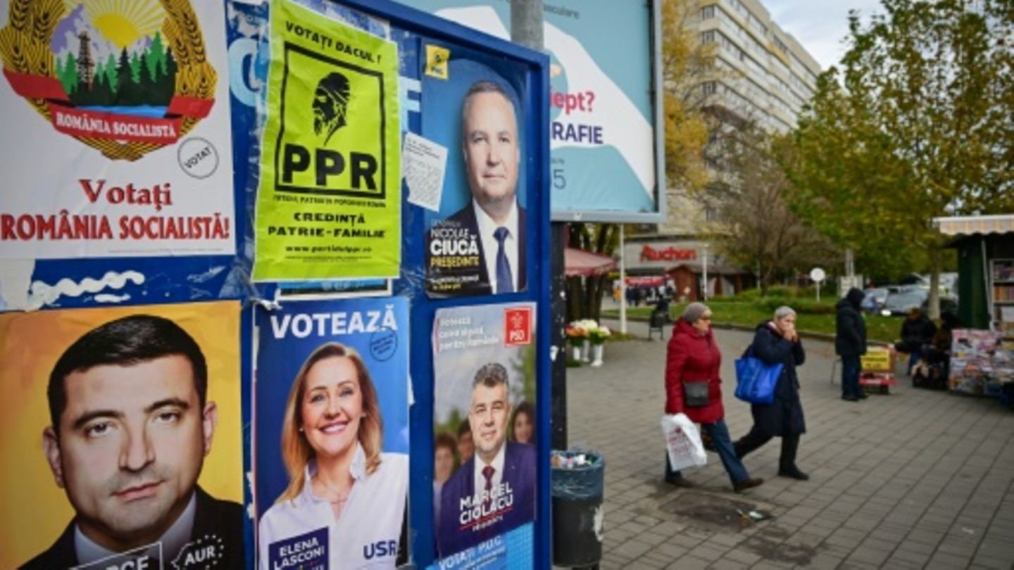 Wahlplakate in Bukarest