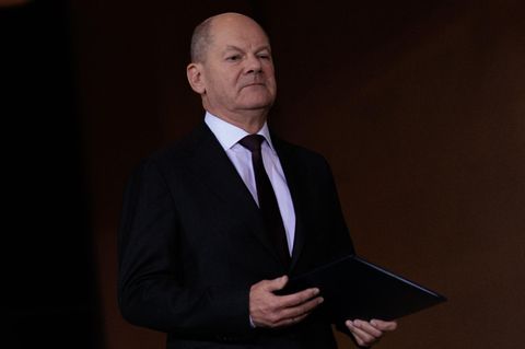 Bundeskanzler Olaf Scholz beim Pressestatement zur Lage in Syrien nach dem Sturz von Präsident Assad