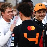 Brad Pitt mit Oscar Piastri