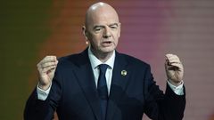 Gianni Infantino, FIFA President, at the 2034 World Cup in Saudi Arabia