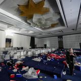 Ein Konferenzraum im Präsidentenpalast in Syrien