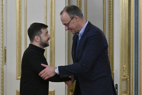 Selenskyj und Merz in Kiew