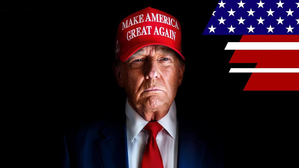 Trump mit "Make America Great Again" Cappy