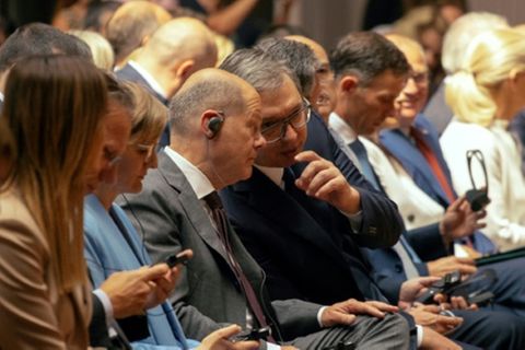 Olaf Scholz und Aleksandar Vucic