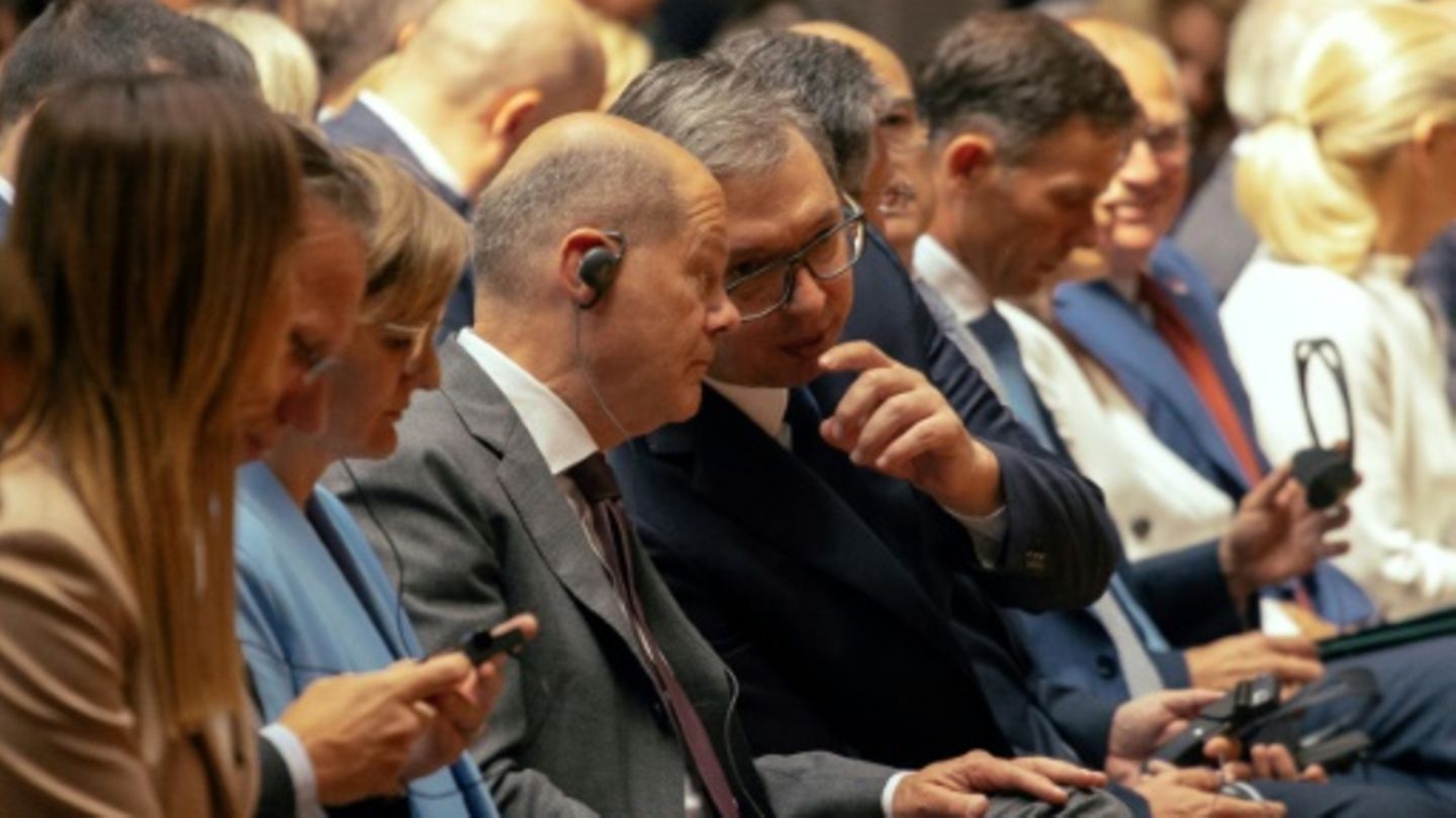 Olaf Scholz und Aleksandar Vucic