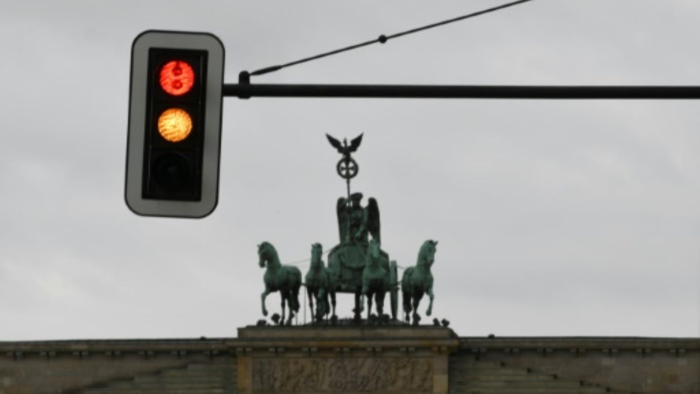 Ampel in Berlin