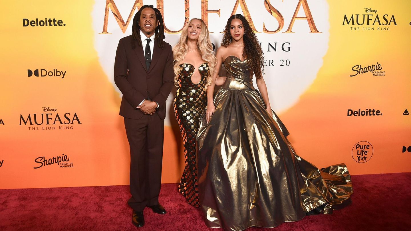 Beyoncé und Jay-Z mit Tochter Blue Ivy Beyoncé und Jay-Z mit Tochter Blue Ivy