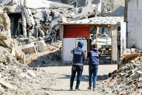 Journalisten im Gazastreifen