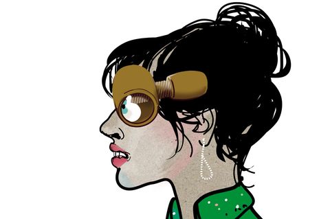 Augenschmerz: Illustration Diagnose Glaukom