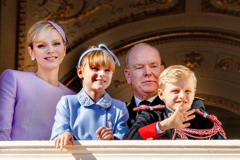 Fürst Albert II. und Fürstin Charlène mit ihren Zwillinge Gabriella und Jacques