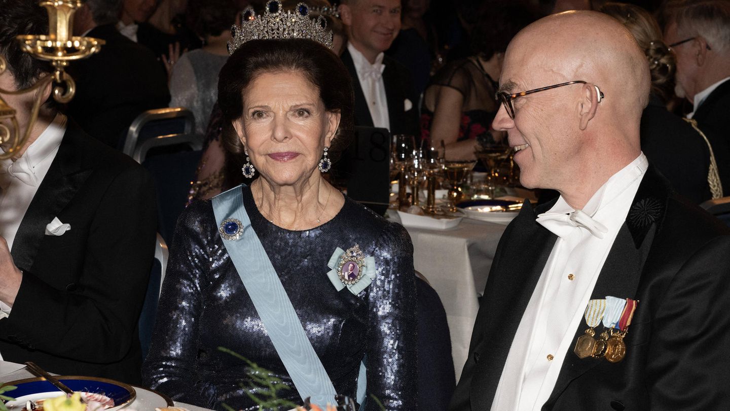 Silvia von Schweden und Hans Ellegren