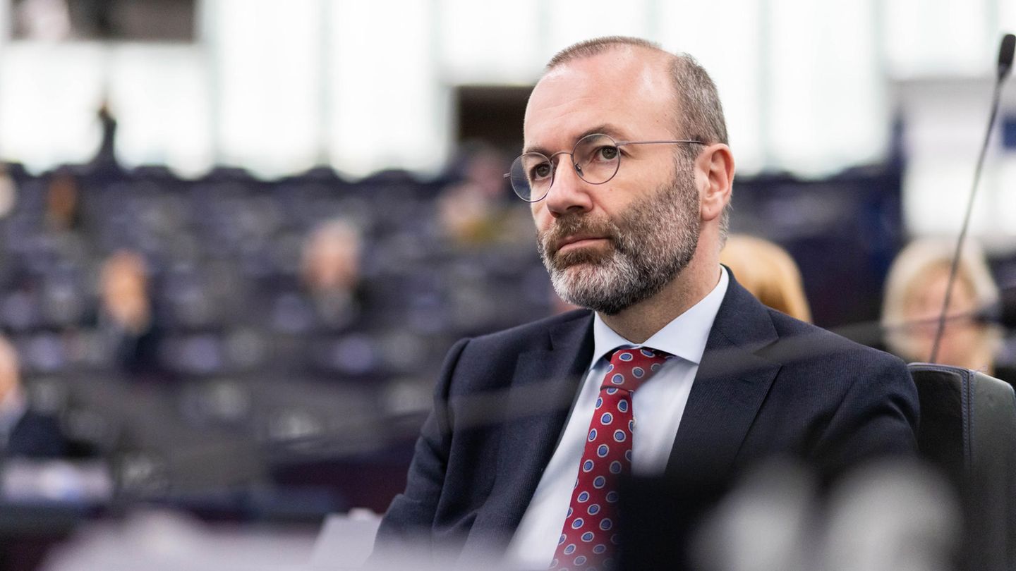 Manfred Weber, Fraktionsvorsitzender der EVP-Fraktion EVP, im Gebäude des Europäischen Parlamentes