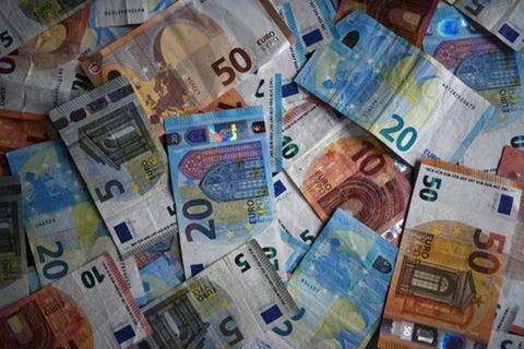 Euroscheine in verschiedenem Wert