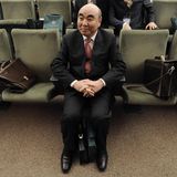 Askar Akayev bei einer internationalen Konferenz