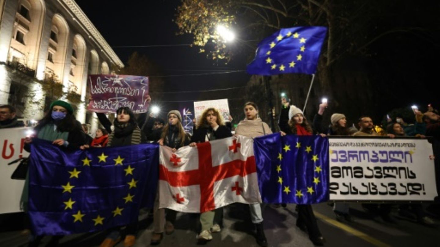 Pro-europäischer Protest in Georgien