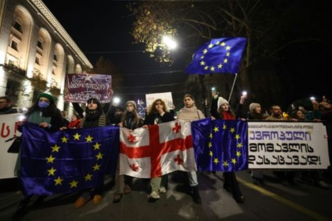 Pro-europäischer Protest in Georgien