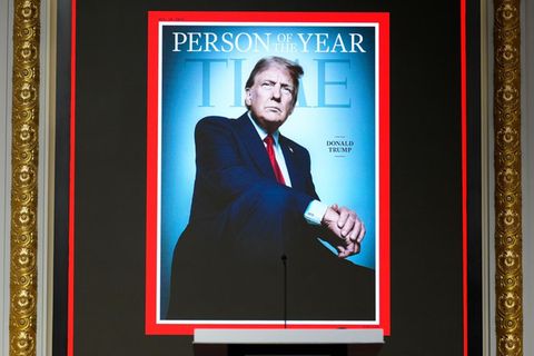 Das Titelbild der Person des Jahres des "Time"-Magazins zeigt den designierten US-Präsidenten Donald Trump