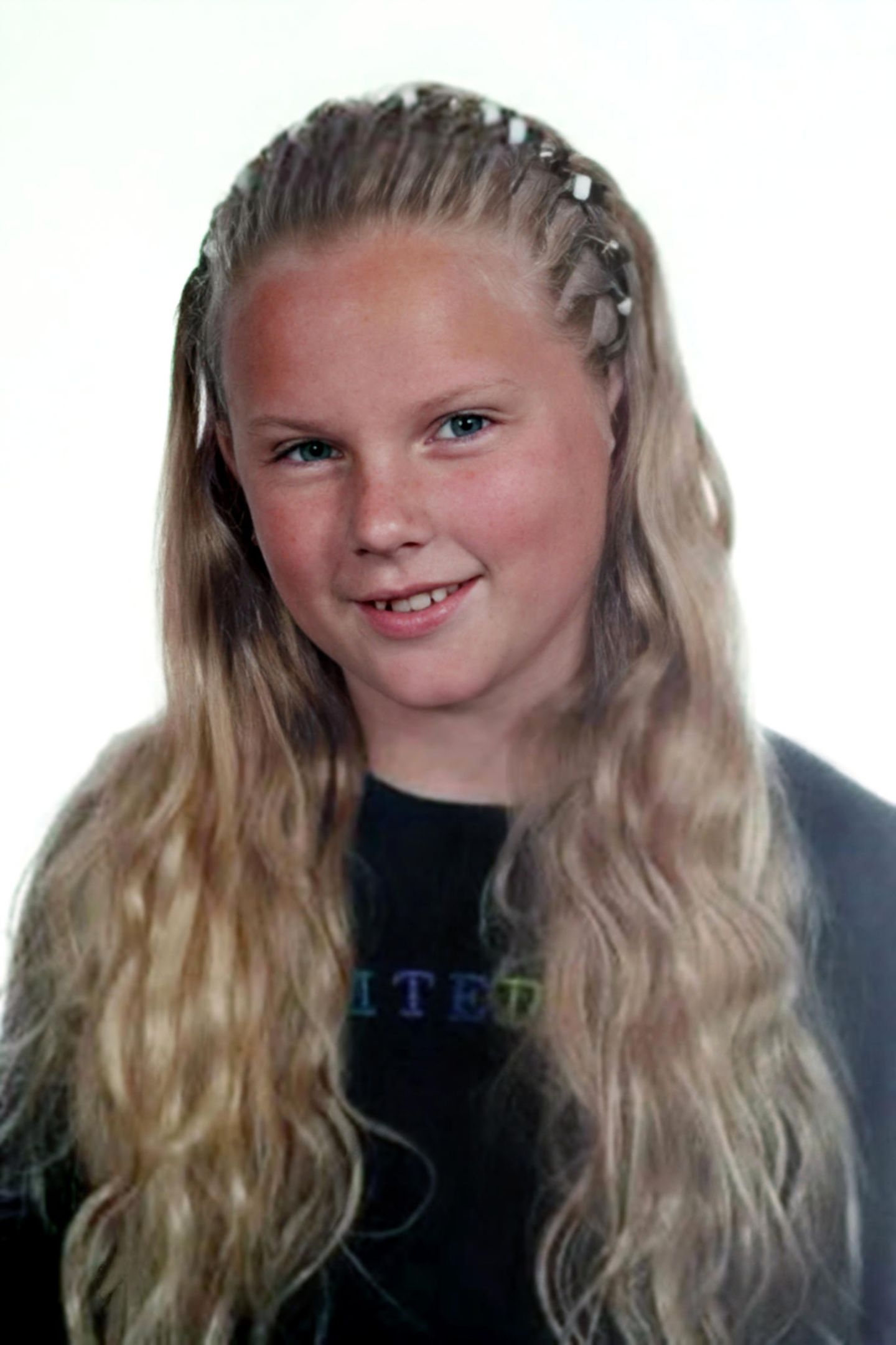 Taylor Swift als Zwölfjährige. Sie hat lange blonde Haare