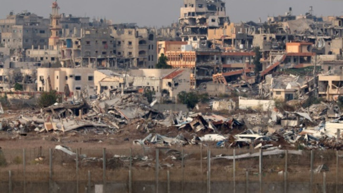 Zerstörte Gebäude im Gazastreifen