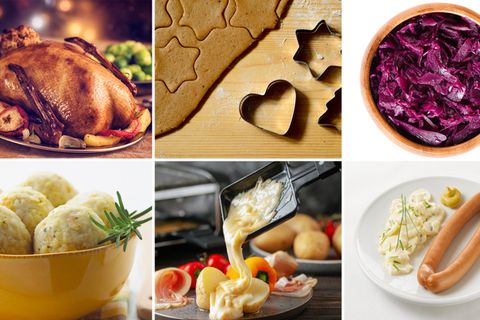 Weihnachtsessen, diverse Zutaten