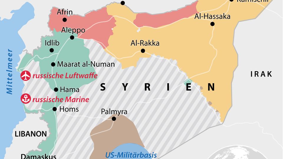 Die Lage in Syrien – wer welche Gebiete kontrolliert