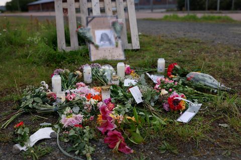 Gedenktstätte für ermordetes Mädchen in Schweden