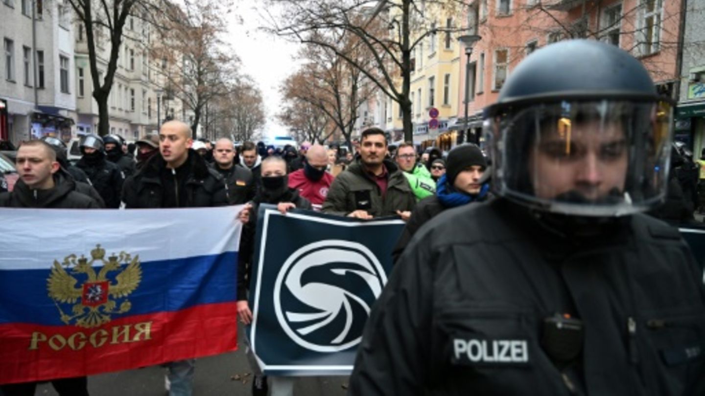 Demonstration von Rechtsextremisten