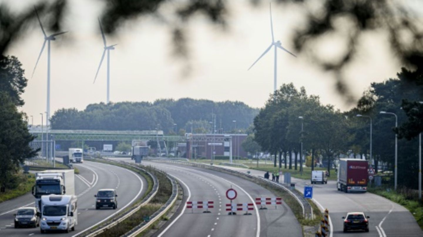 Kontrollpunkt an niederländisch-deutscher Grenze