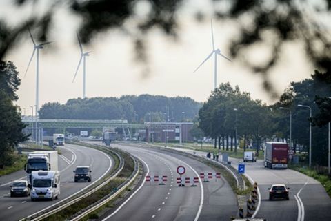 Kontrollpunkt an niederländisch-deutscher Grenze