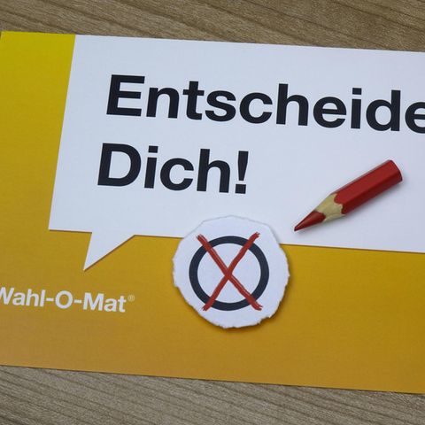 Election machine for the Bundestag election