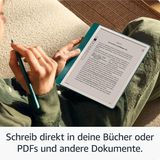 Kindle Scribe: smarter kritzeln     Wer Notizen macht oder zeichnet, findet mit dem Kindle Scribe von Amazon eine spannende Alternative zum Papier. Eigentlich ein klassischer E-Reader, wird er dank Stift zur digitalen Kladde. Dabei fühlt es sich an, als würde man auf Papier zeichnen und schreiben. Macht man sich in einem Buch Notizen, formt sich der Text um die Notiz herum und lässt sie so zum Teil der Seite werden. Weitere KI-Funktionen wie eine Zusammenfassung handschriftlicher Notizen sind in den USA bereits verfügbar und sollen hier auch folgen     Preis: Kindle Scribe ab 275 Euro