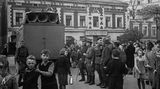 Menschen auf der Straße in Berlin