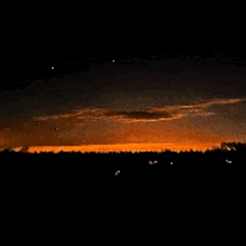 Vermeintliche Drohnen am Nachthimmel über dem US-Bundesstaat New Jersey