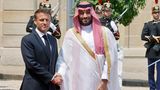 Mohammed bin Salman bin Abdulaziz Al Saud mit Macrom