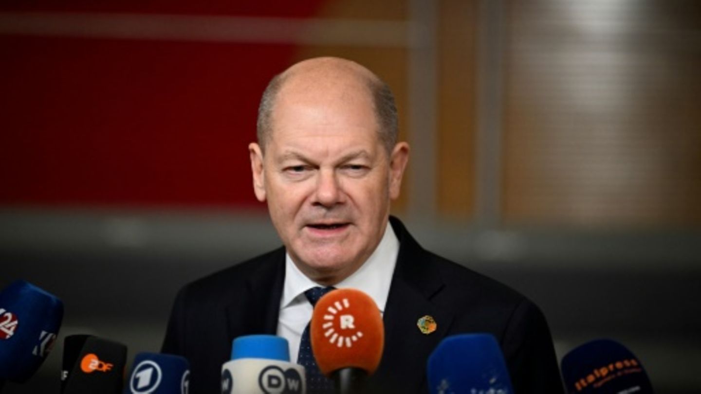 Bundeskanzler Olaf Scholz in Brüssel