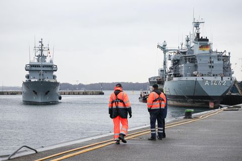 Der Marinestützpunkt in Kiel