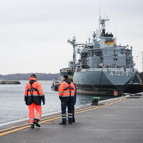 Der Marinestützpunkt in Kiel