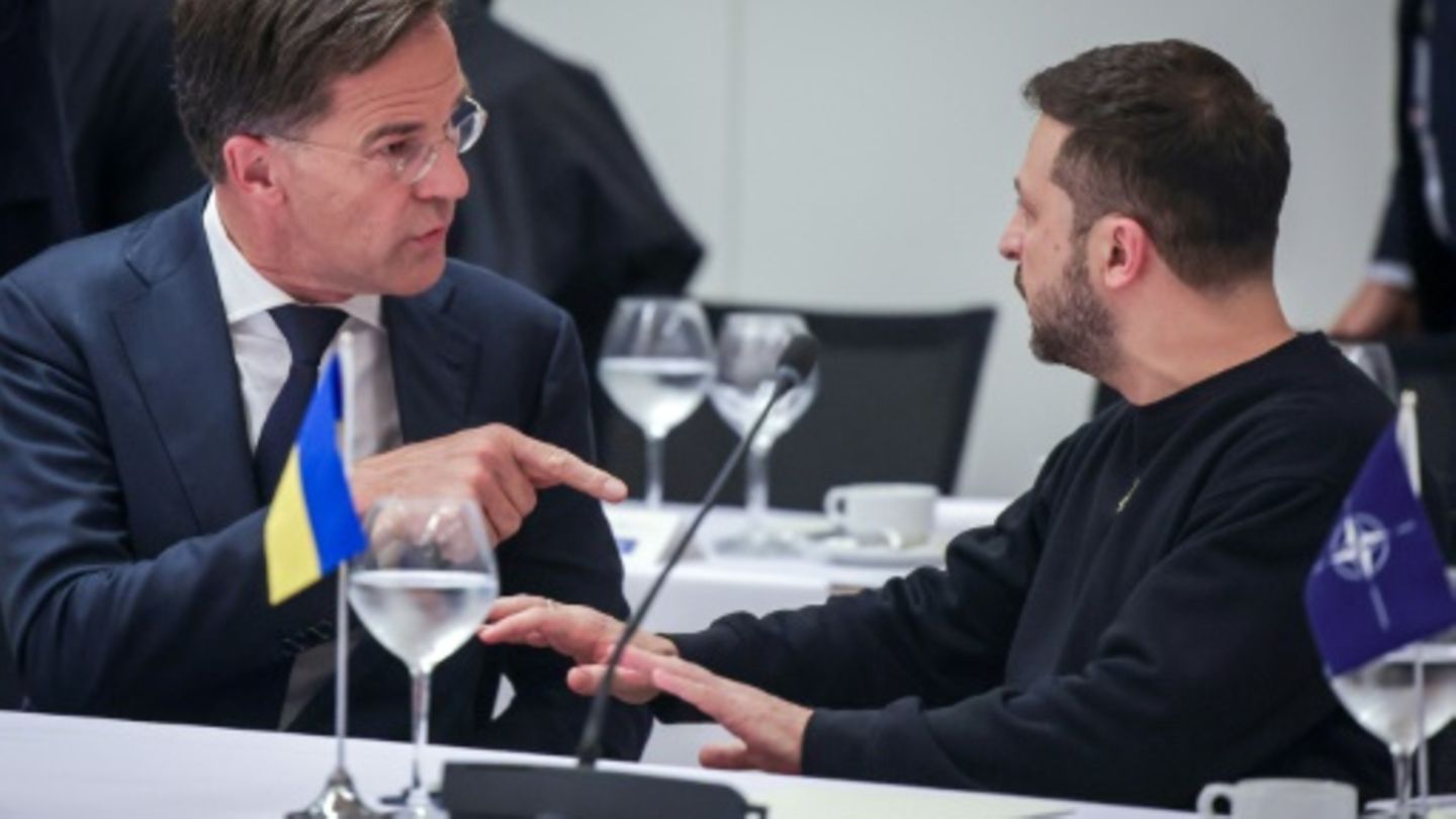 Nato-Generalsekretär Rutte und Selenskyj im Oktober in Brüssel