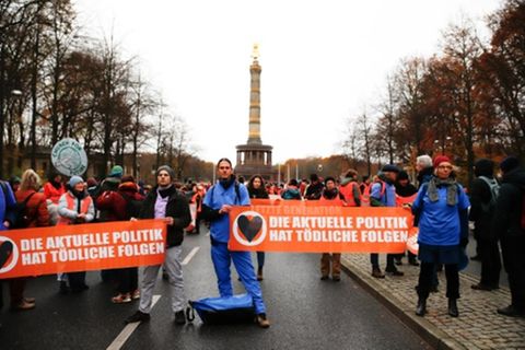 Protest der Letzten Generation im November 2023