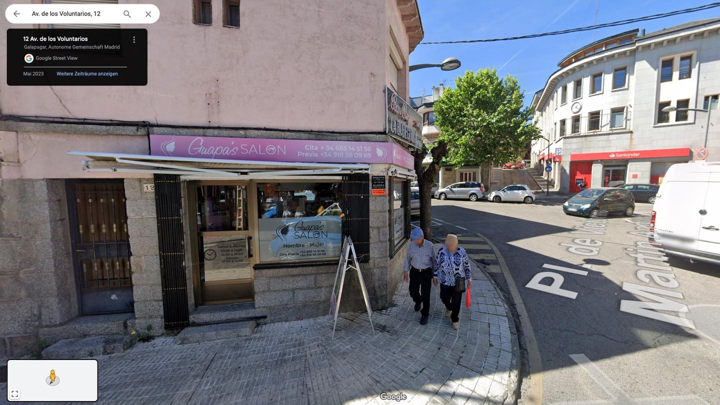 Straßenecke in Galapagar, Madrid