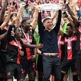 Sport-Momente des Jahres: Bayer Leverkusen feiert die deutsche Fußballmeisterschaft