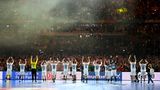 Sport-Momente des Jahres: Die deutschen Handballer feiern zum EM-Auftakt vor dem Publikum in Düsseldorf